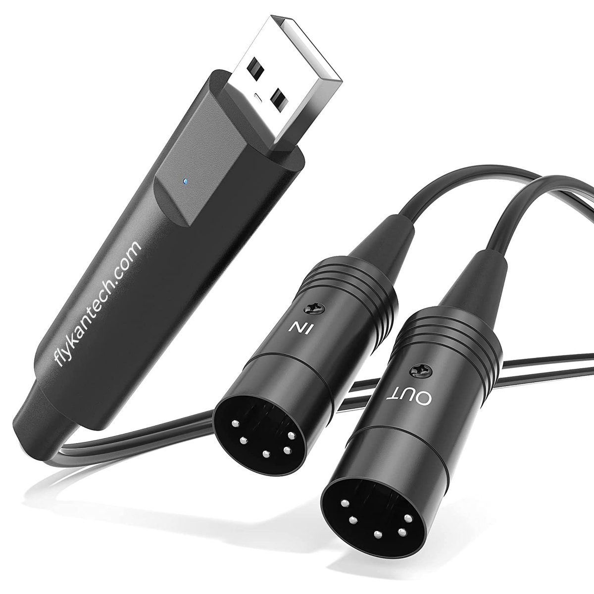 BM1003 1-In/1-Out USB-MIDI (5-Pin DIN) Interface
