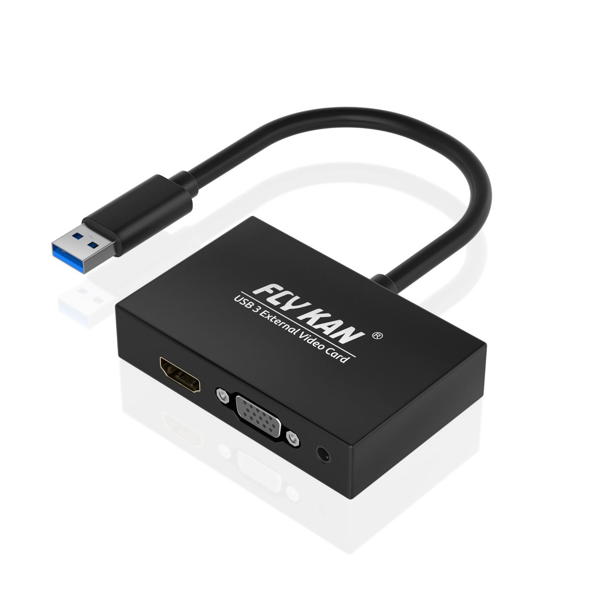 HD00009 | USB 3.0 to HDMI / DVI / VGA with Audio (PC/Mac, 2048x1152)