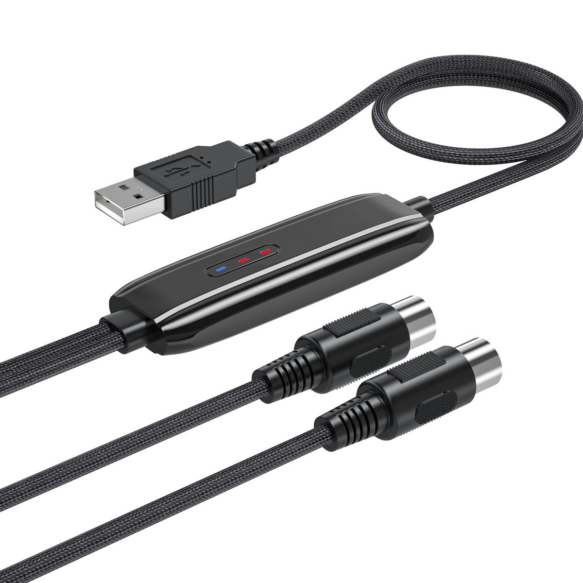 MIDI-A01b USB Type-A 5-PIN MIDI Interface