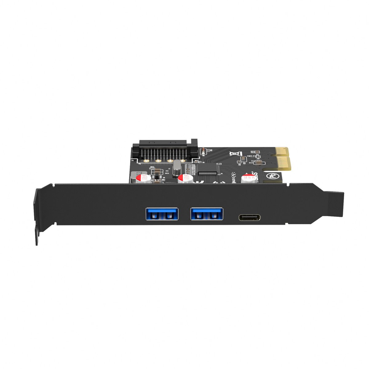 PCIE-2A1C-5G | 2-Port USB-A + 1 USB-C PCI Express USB 3.0 Expansion Card