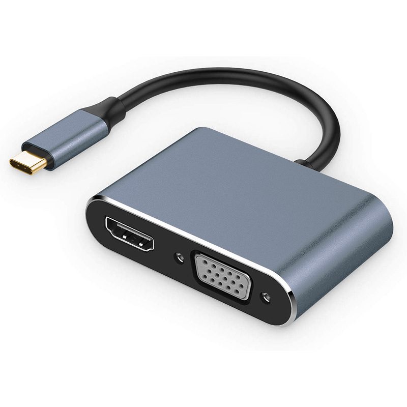 UCHDVGA-M2 | 4-In-1 USB-C Multiport Adapter (4K HDMI , VGA 1080p, 60W PD, USB 3.0 Hub)