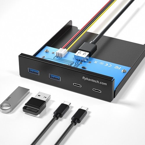 USB3-2A2C-5G | 3.5" Front Panel USB3.0 4-Port Hub